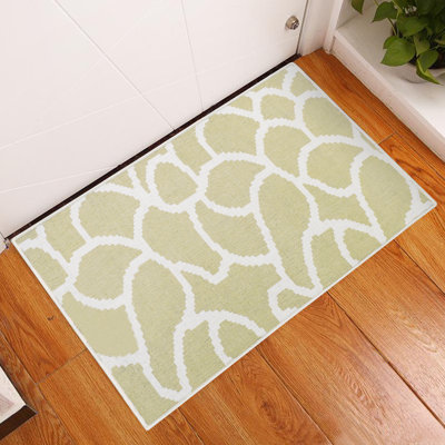 Tapis d'intérieur antidérapant en coton 36 po x 24 po Dibri