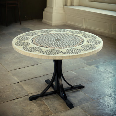 Moulouya Round Marble Dining Table