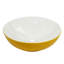 Lavabo de salle de bain vasque rond en céramique 16 po - Design de cuve intérieur texturé moderne en jaune-120273118
