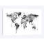 " Watercolor Map Of The World Map, Grey Scale " by Michael Tompsett-31920927-73575795-73575796