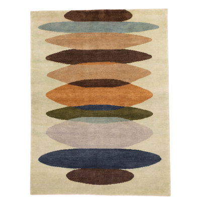 Peshawar Ziegler Green Rug 5'1" x 6'10"
