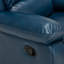 Navy Blue Leather Gel Recliner