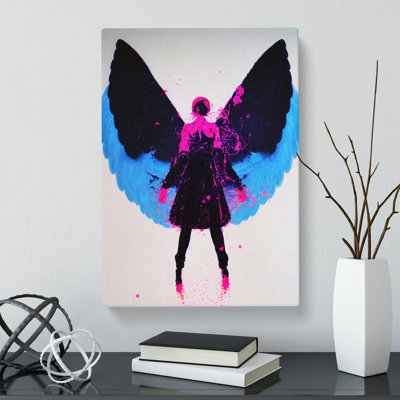 Angel Hydrodipped - Wrapped Canvas