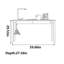 Bureau simple en bois massif-110430479