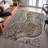 Premium Machine Washable Jamestown AMF1078 Swirl Rug-1164275323
