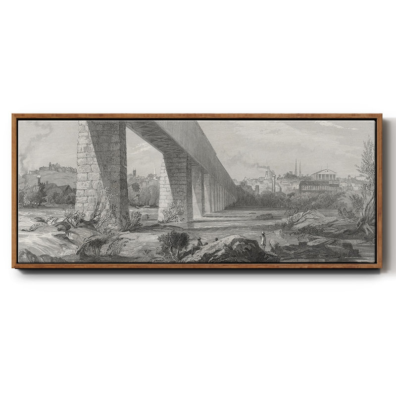 Richmond from the James - toile encadrée, H 8 po x l 20 po
