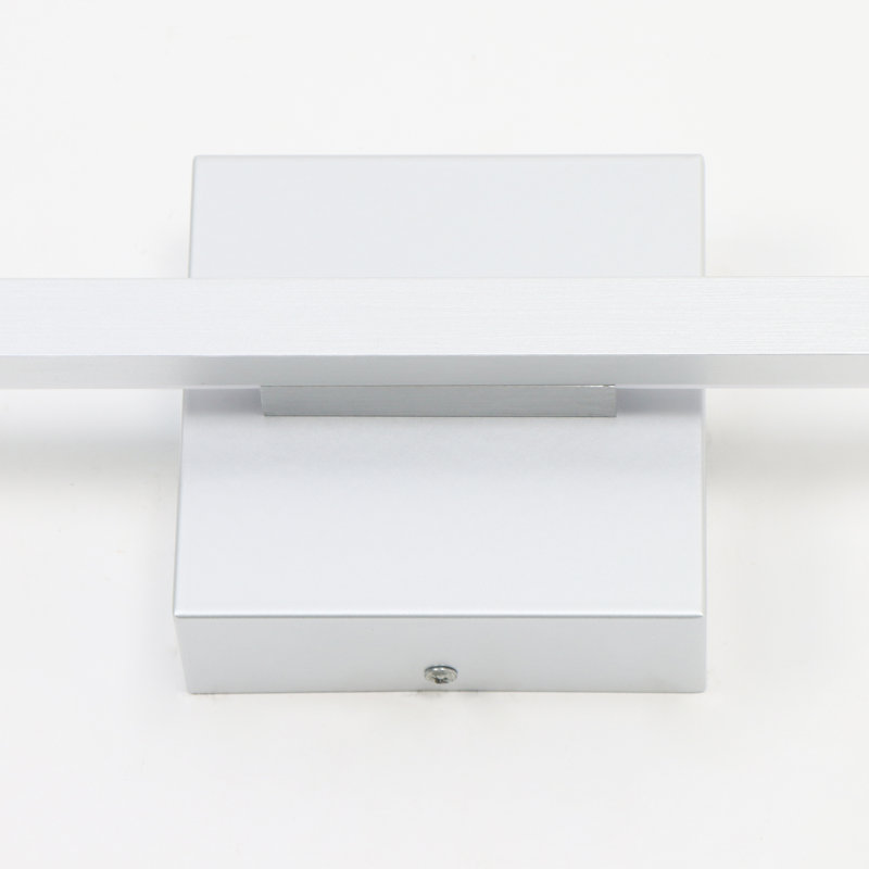 Haamed LED Flush Mounted Sconce Hardwired, Silver, 43.7" H x 4.7" W x 2.9" D