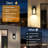 2-Pack Crystal Bubble Glass Outdoor Wall Lights With 10W Integrated LED And Weatherproof Metal Frame For Romantic Patio Illumination And Rust-Resistant Longevity In Matte Black