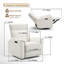 Fauteuil inclinable électrique et pivotant Axton