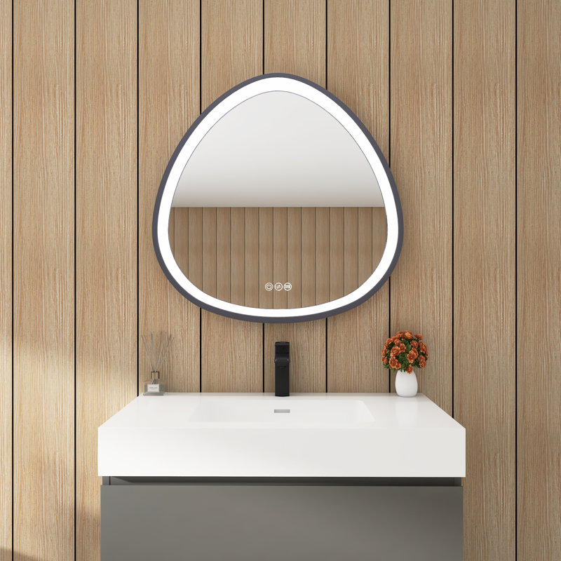 Miroir de salle de bain moderne à DEL, température de couleur réglable