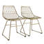 45.72cm H Metal Slat Back Side Chair-983101296