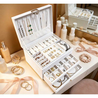 Faux Leather Jewellery Box