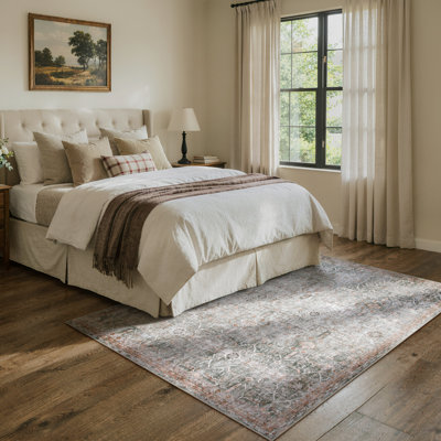 Tapis lavable rétro Tribal Cashmere