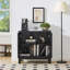Buffet Mid-Century moderne avec motif ajouré sculpté-130672635