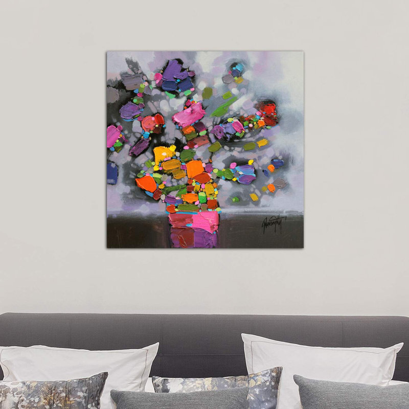 Bouquet II par Scott Naismith - reproduction d'art, Toile tendue, H 12 po x l 12 po x P 1,5 po