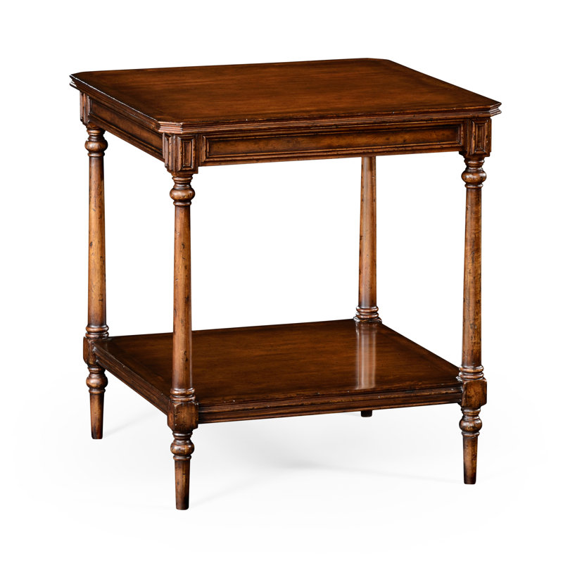 Country Farmhouse Solid Wood End Table