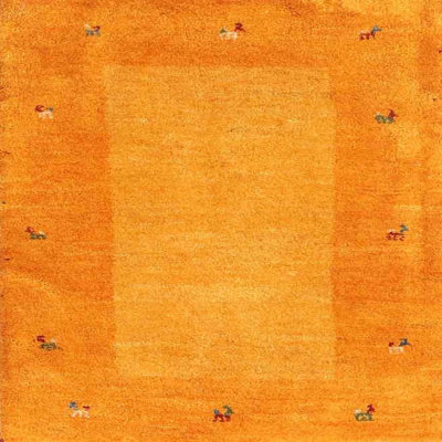 Tapis de zone jaune contemporaine