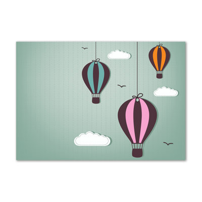 Flying Balloons - Wrapped Canvas Print