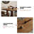 Brown Rectangular Solid Wood Dining Table-450256731