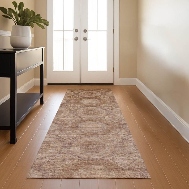 Premium Machine Washable Alaina AMF1925 Panels Rug, Runner 2'3" x 7'6"