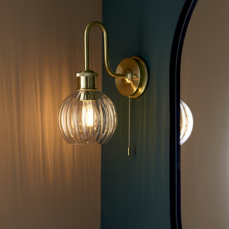 Lathrop 1 - Satin Brushed Gold Plate Barn Light
