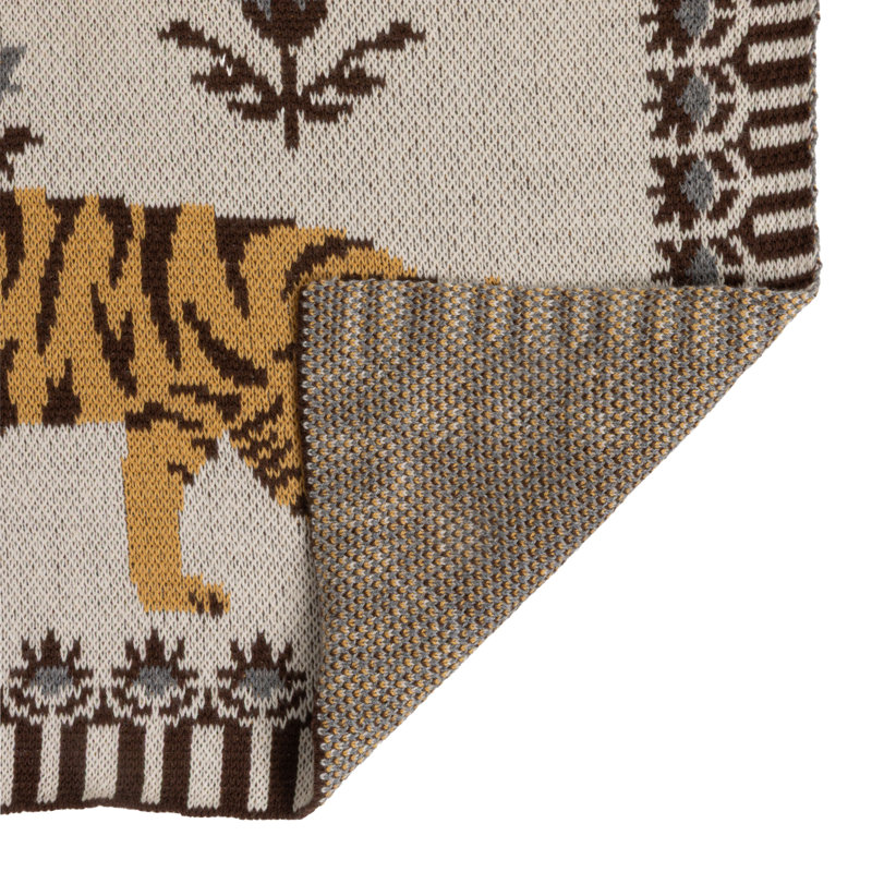 Couverture pour bébé en coton et tigres