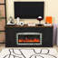 Meuble télé avec foyer électrique, chauffe-flammes multicolore, tablettes réglables et tiroir-55953866-55953864