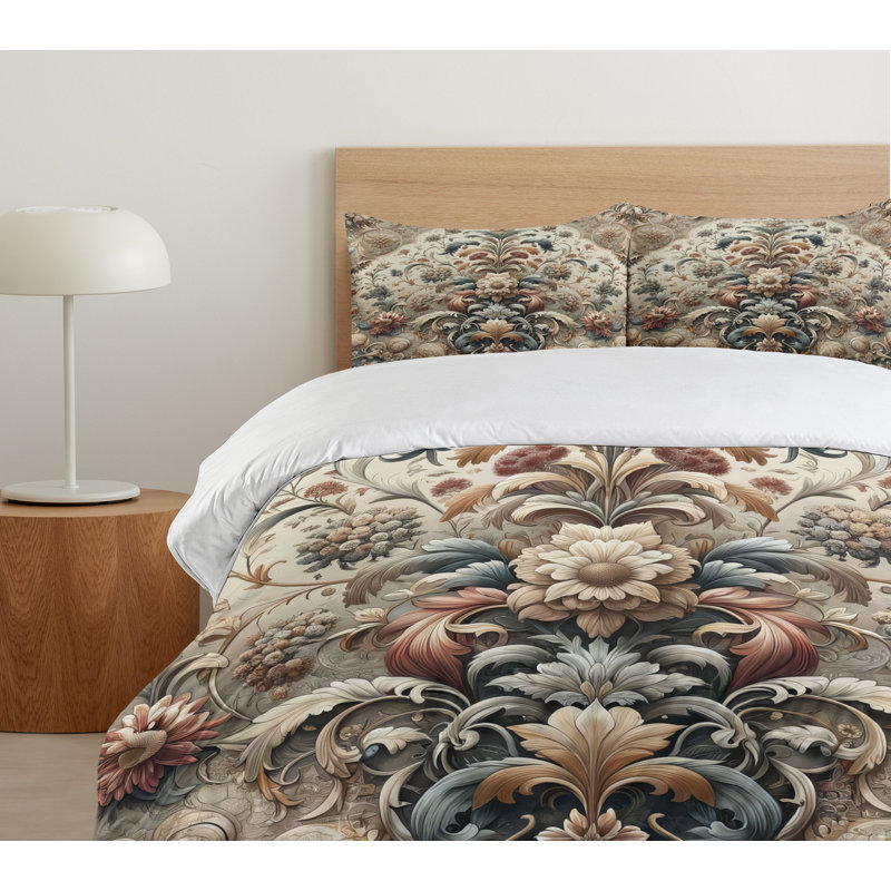 Rococo Duvet Cover, Queen Duvet Cover + 2 Standard Shams