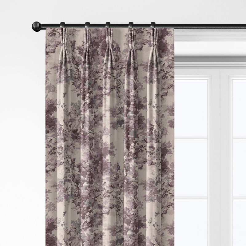 Ensemble de 2 panneaux de rideaux Dolce Wisteria, L 20 po x L 36 po