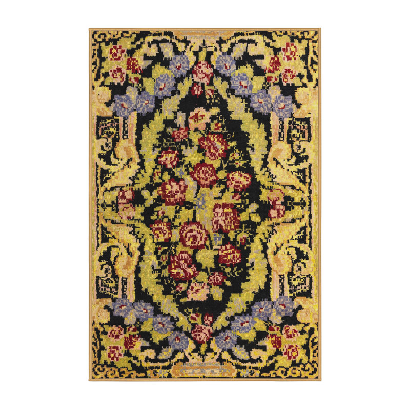 Tapis abstrait moderne 4980, Tapis de couloir 2 pi x 5 pi