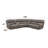 Synthetic Leather Motion Sectional Sofa