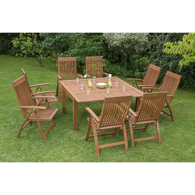 Adabpreet 8 - Person Square Patio Dining Set