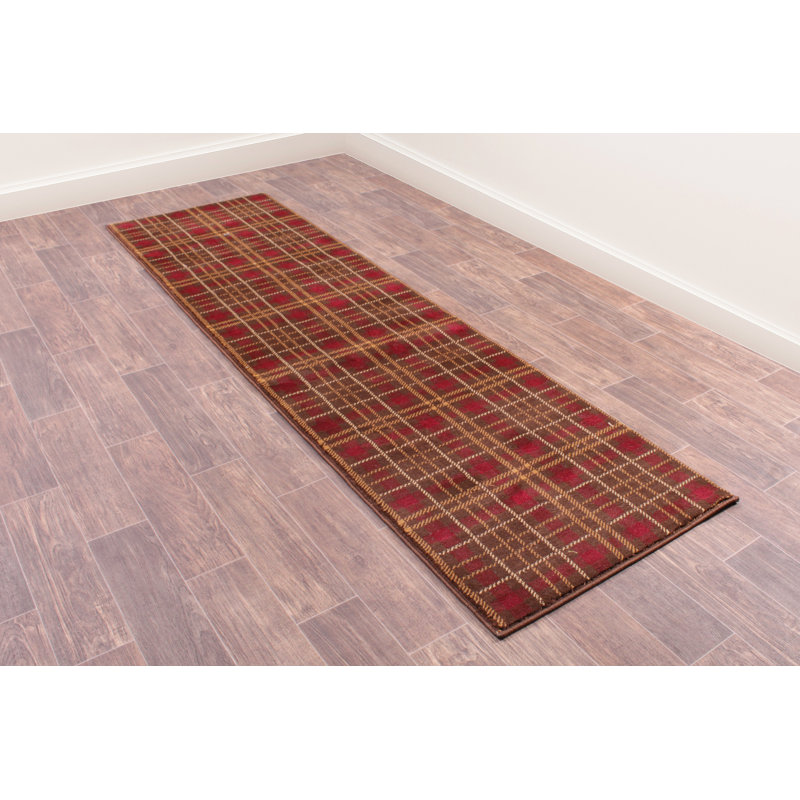 Seaforth Plaid Area Rug, Runner 67 x 230cm
