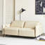 Causeuse-coussin modulaire 100% polyester crème