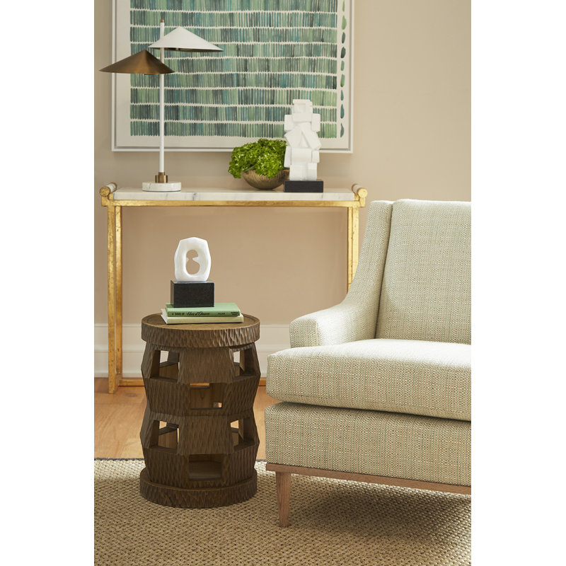 Zanzibar Solid Wood End Table, Driftwood