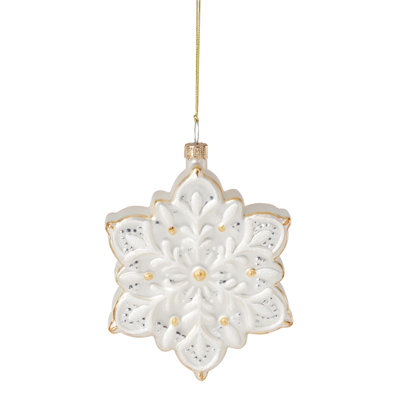 2025 Blown Glass Snowflake Ornament
