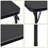 Folding Card Table And Chair Set Of 5 Portable With Padded Tabletop, No Assembly Required, Black