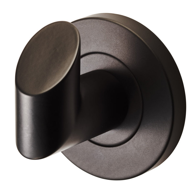 Gudmand Wall Mounted Robe Hook, Matt Black