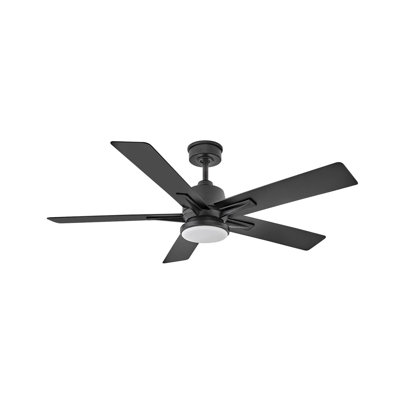 52" 5 - Blade LED Smart Standard Ceiling Fan with Remote Control and Light Kit Included