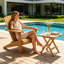Chaise Adirondack Chaslynn Outdoor Patio Teck Curved Back