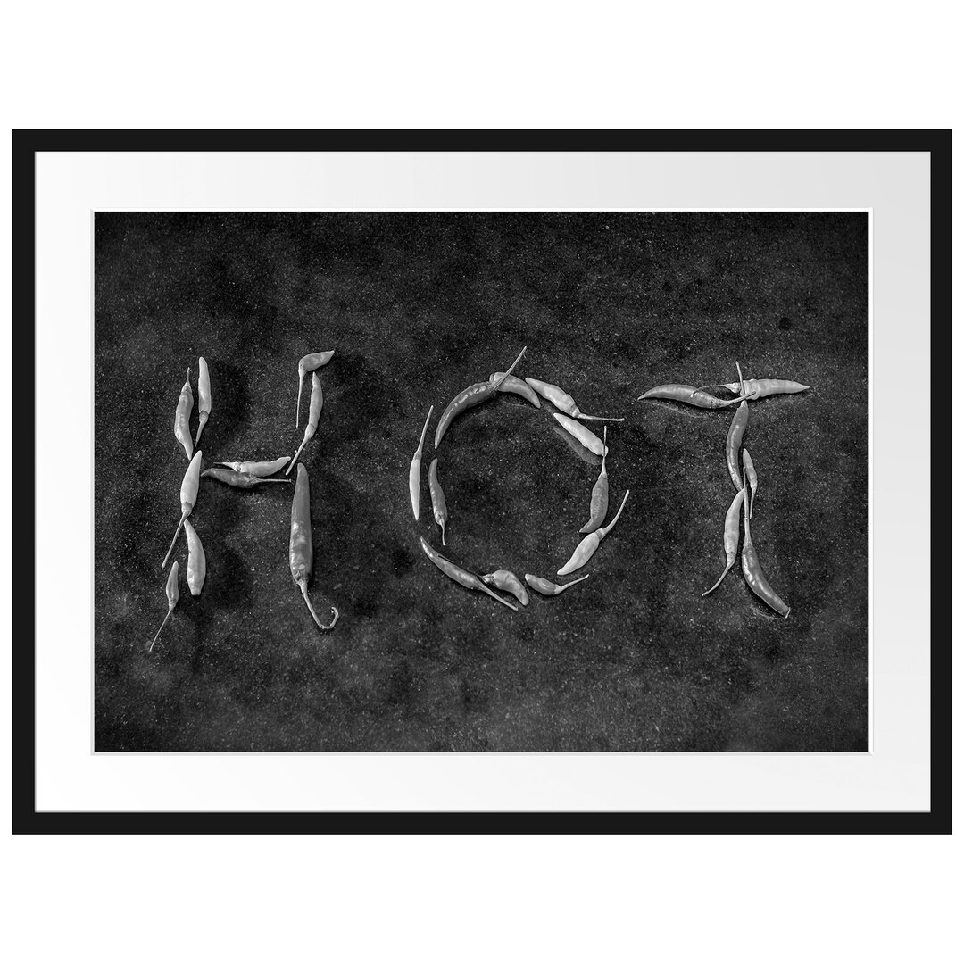 Gerahmtes Poster Hot Chili Sharp Red