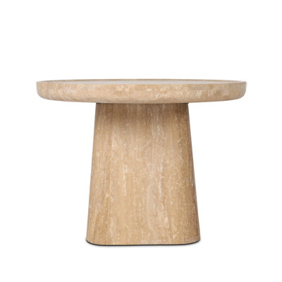 Table de bout Zane - Travertin doré