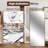 1-Lite Mirrored Pantry Door Solid Core Manufactured Wood Pivot-French Doors With Installation Hardware-100152568