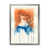 Impression argent sur toile encadrée