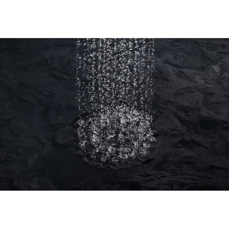 Pomme de douche à pluie Contemporary, Or poli éclatant de style moderne, Carrée, 2,5 gallons par minute
