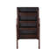 Dark Brown Synthenic Leather & Espresso Finish Rocking Chair