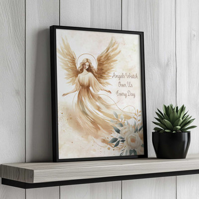 Angels Watch Over Us Every Day by Nicole DeCamp Art Print