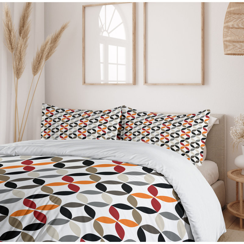 Modern & Contemporary Geometric Shapes Duvet Cover, King