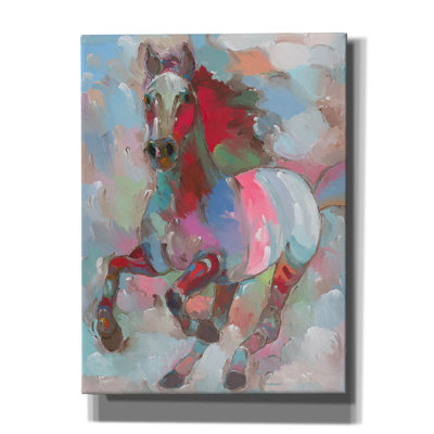 «Elikia Fiery Stallion on Canvas» par Hooshang Khorasani, reproduction