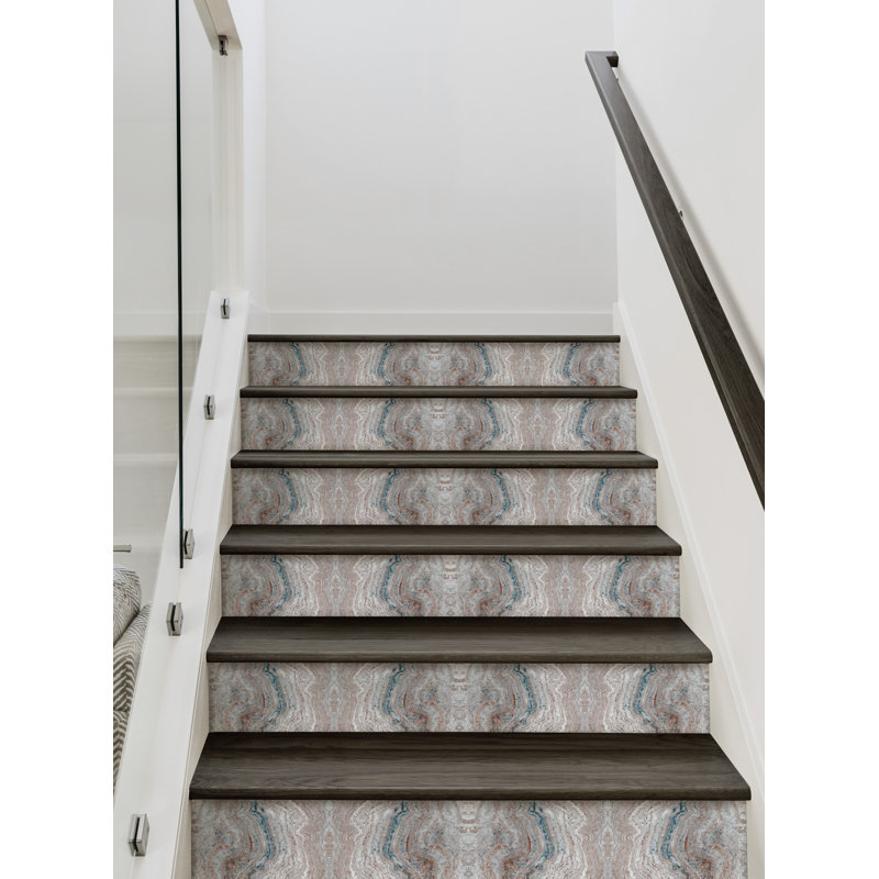 Jeresa Abstract Non-Wall Damaging Accent, 4' W x 6.5' L